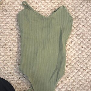American Eagle Outfitters Sage Green Kids Bodysuit